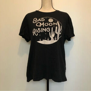 U2B bad moon rising black t-shirt EUC SZ  L